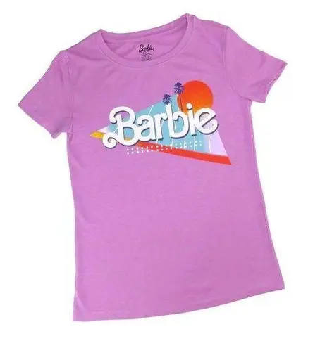 Malibu Barbie Purple Baby Tee Crewneck Graphic Tee Youth Medium Pink Size XS