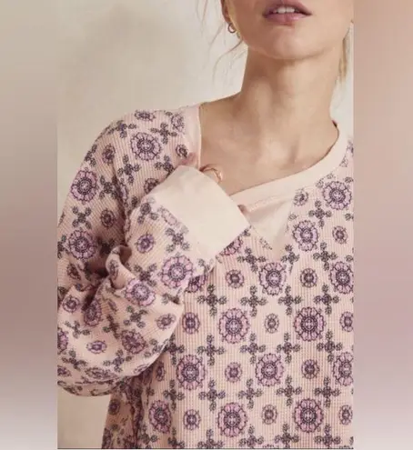 Free People Intimately Women’s Early Night Thermal Floral Top Size S Pink