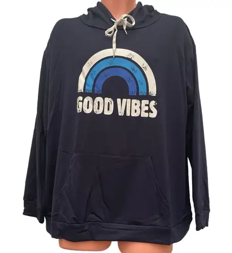 NWT Lacozy women’s Good Vibes graphic hoodie size 2XL - Image 1