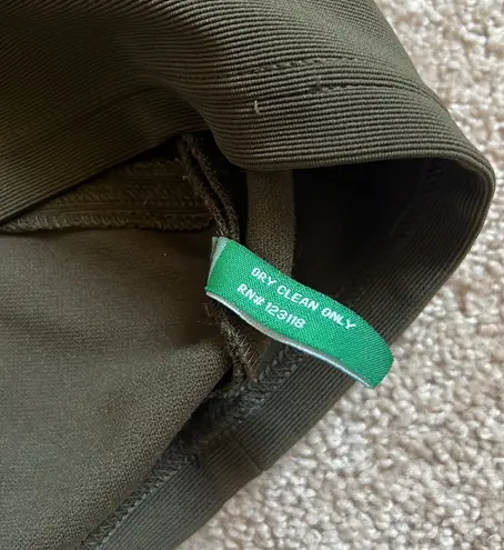 Walter Baker Walter By Olive Green Bodycon Strapless Party Dress Size Small