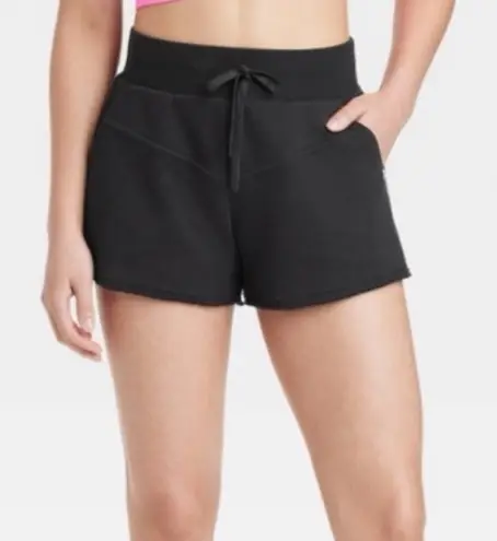 Joy Lab Women's Black French Terry High-Rise Sweat Shorts