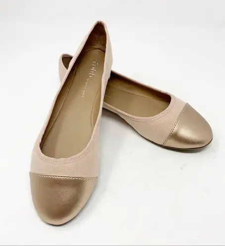 ROHB Corsica II Rose Suede Rose Gold Cap Toe Flats Size 5 NWT Pink