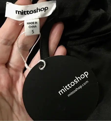 Mittoshop Short-Sleeve Hoodie, Black, Size S