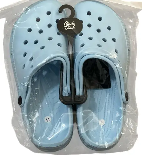 Cindy Claire Light Blue Clogs Size 11
