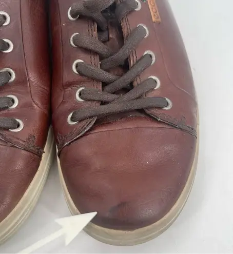 Ecco Shoes Size 42 (US 11-11.5) Soft 7 Leather Laceup Sneaker Comfort Travel