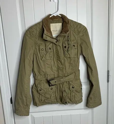 Ralph Lauren  Denim and Supply green military utility belted jacket small women