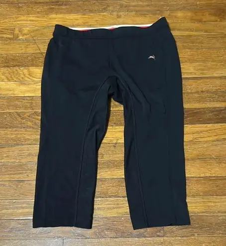 Tracksmith Women’s Cropped Turnover Tights, Black, Large Black