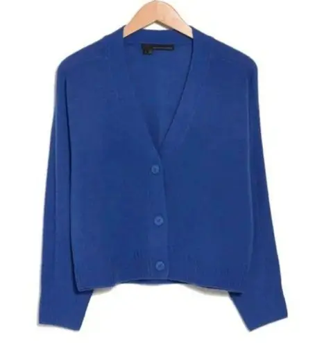 360 Cashmere NEW  Robyn Cardigan in Royal Blue Wool Cashmere Blend Small