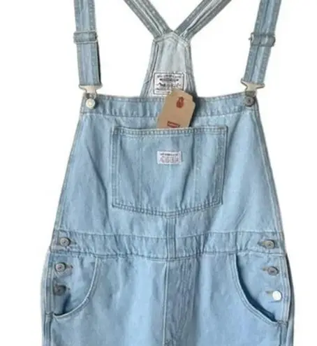 Levi's NEW  Womens Vintage Denim Overalls Stone Shadow Oversized Light Wash  XL