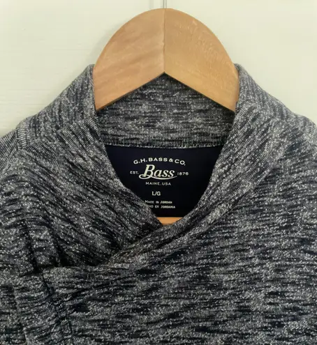G.H. Bass &Co. GH Bass & Co. Navy Asymmetrical Zip Up Cardigan