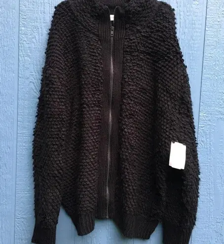 Treasure & Bond Loop Yarn Zip Front Jacket 2X