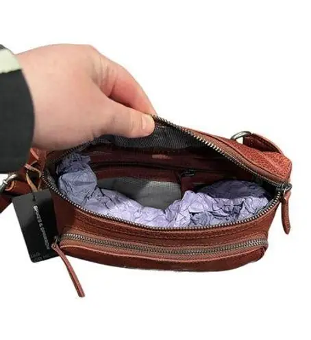 Spikes &Sparrow Spikes & Sparrow Genuine Leather Waist Bag Fanny Pack in Brandy NWT