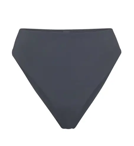 SKIMS Signature Swim Mid Waist Bottom Gunmetal