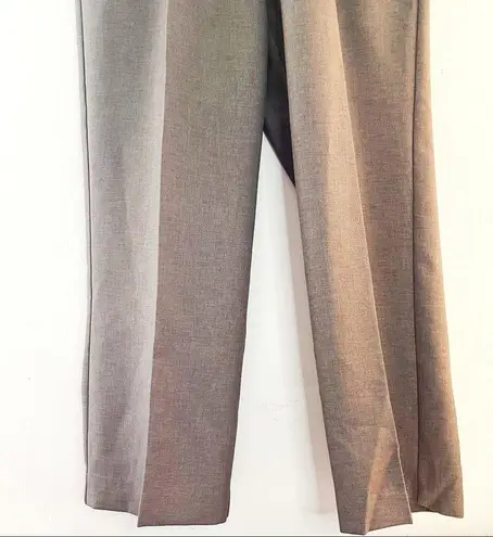 Alfred Dunner Pants Grey Pull On Textured Straight Leg Sz 16W EUC Tik-Tok