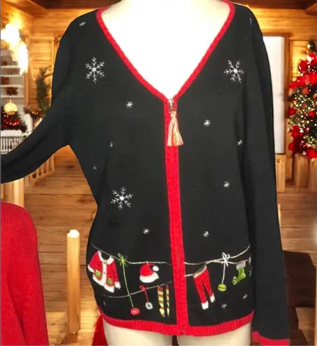 Christopher & Banks Ugly
Christmas Sweater Cardigan L
VINTAGE/RETRO Y2K Black Size L