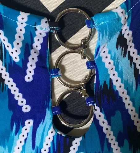 Ny Collection | WOMAN | ZIG ZAG SWING STRETCH DRESS -3 silver accents in front