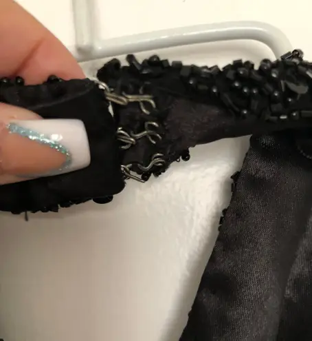 Scala Beaded Black Dress Size M