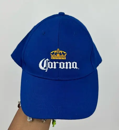 Corona Blue Embroidered Dad Hat Vintage Y2K