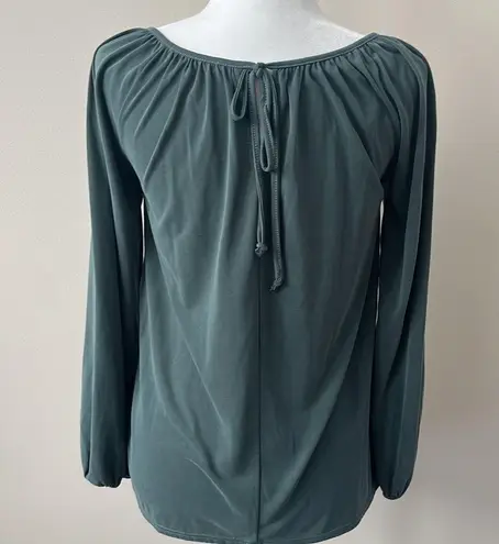 Green Envelope Boho Long Sleeve Blouse Sage Green Size XS Loose Fit