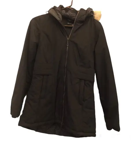 Mountain Hardwear Potrero Faux Fur Parka Jacket Black XS