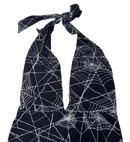 Bear Dance B16 New Womens Black & White Spider 🕷️ Web design Bodysuit size Small