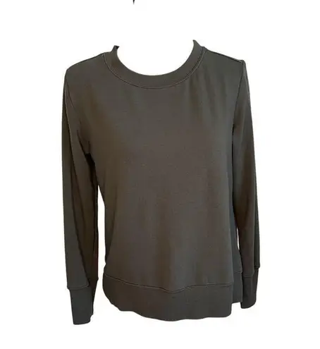 Mondetta brushed tunic sweatshirt burnt olive green Size small