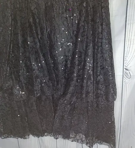 David's Bridal David Bridals black goth homecoming dress