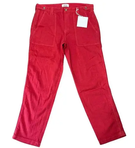 Pistola Erin High Rise Utility Cropped Pant Straight Leg Patch Pocket NWT 29