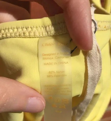 Chloe Rose Lemon Yellow Revolve Surfs Up California One Piece Monokini