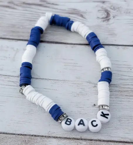 Blue & White "Back" Bracelet