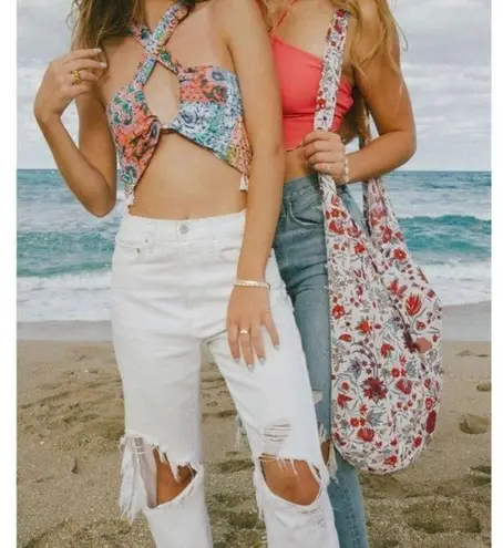 Erin Made Patchwork Crop Top Convertible Bohemian Hand Made Quilted One Size Multiple