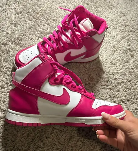 Nike Pink Prime Dunk Highs Womens Size 8