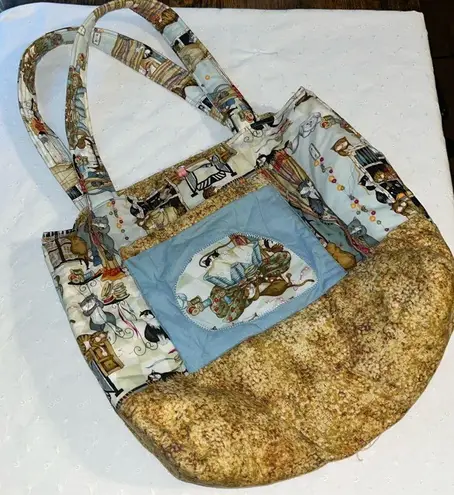 Vintage purse • Cat lovers handmade purse • cat bag • lots of pockets • kittens