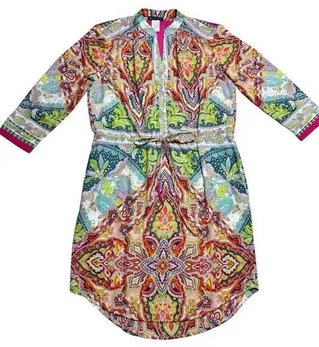 AG Studio Paisley Mini Dress Large Pink