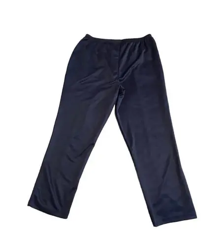 Woman Within Jogger Track Pants Plus Size 24W Navy Blue Elastic Waistband NEW