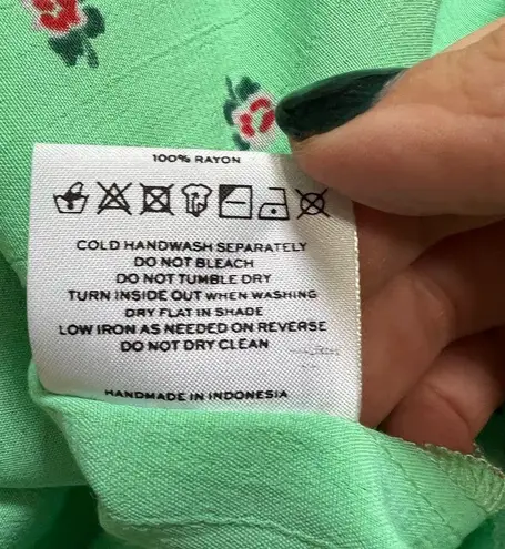 Faithfull the Brand NEW NWT Dolores Wide Leg Jumpsuit In Bisset Floral Spearmint