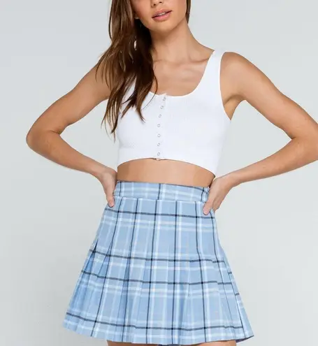 Full Tilt  Plaid Pleated Kawaii Skirt