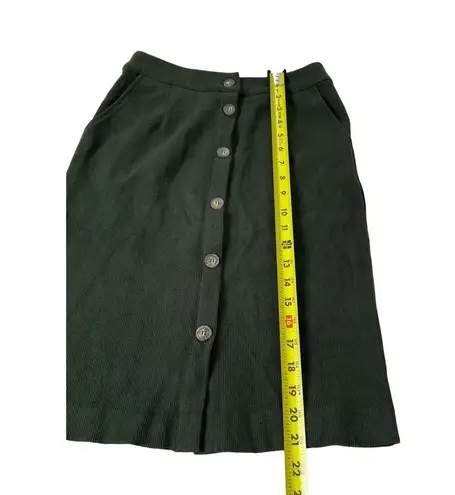 Skies Are Blue Green Curdoroy Pencil Skirt Above the knee Size XS (12-2)