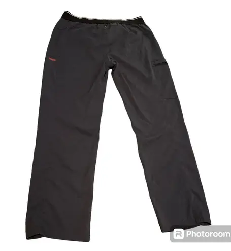 Grey's Anatomy Grey Spandex Stretch 3-Pocket Elastic Scrub Pants Size Large