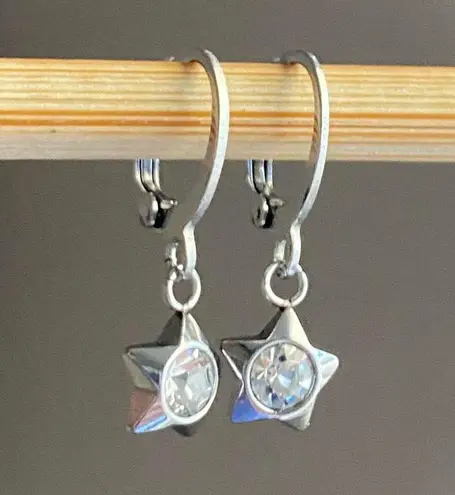 Handmade funky grunge y2k simple mini stainless star earrings 🌙