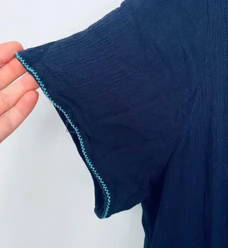 Stitch Fix Brixon Ivy Navy Blue Teal Short Sleeve Dress