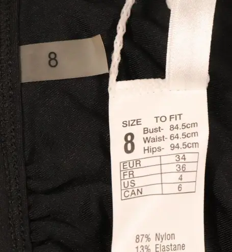 Seafolly NWT Active Longline Tri Bikini Top in Black