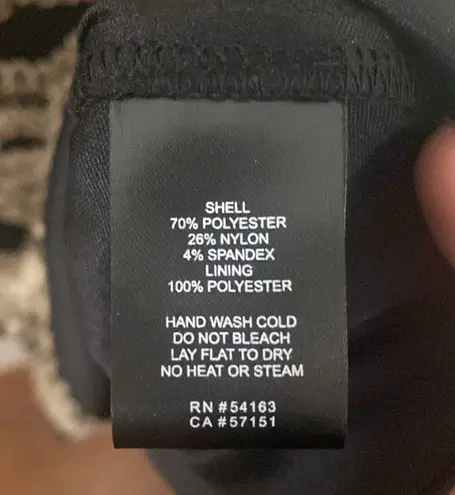 Eliza J golden floral scalloped lace mesh overlay shift cocktail dress size 10p