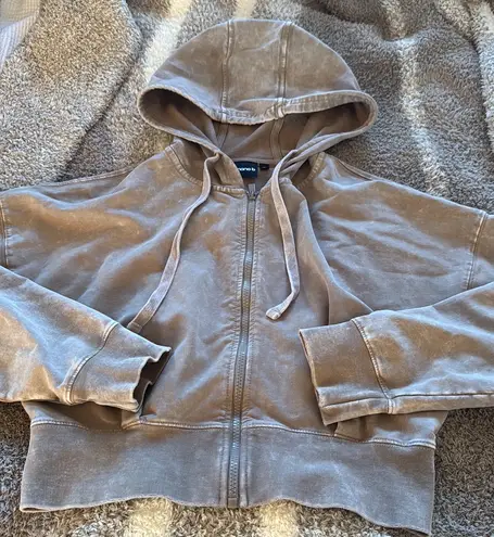 Mono B Clothing Mono B Brown Cropped Jacket - Image 2