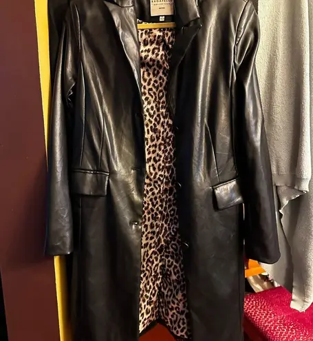 Bagatelle Faux Leather Trench Coat sz S to M