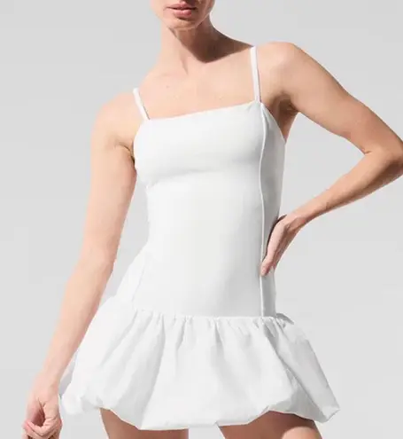 Alo Yoga Airbrush Love Match Tennis Dress White XS