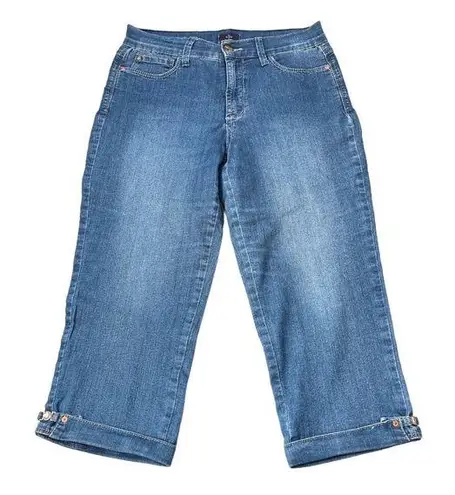 NYDJ Crop Capri High Rise Jeans Blue Size 6 Petite