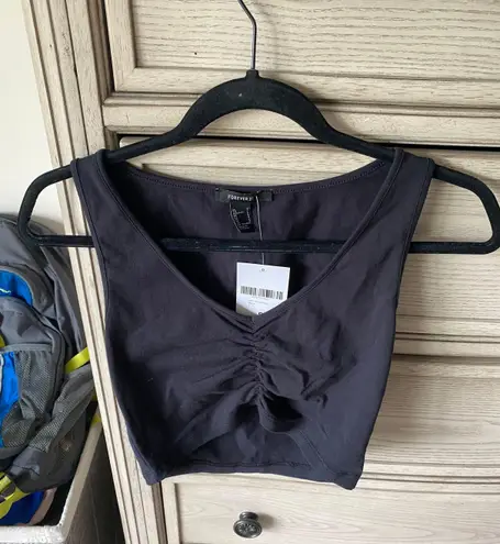 Forever 21 Black  Cropped Workout Top