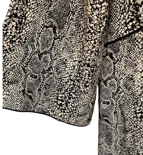 BY MALENE BIRGER Isetta Snake Print Long Sleeve Maxi Dress (12 US/ 42 EU) Black