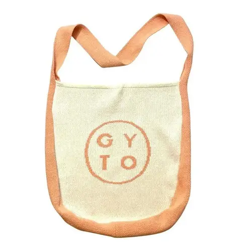 GYTO Smiley Face Knit Crossbody Shoulder Tote Bag Orange